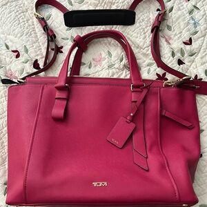 Tumi Varek Park Tote Bag Raspberry NWOT